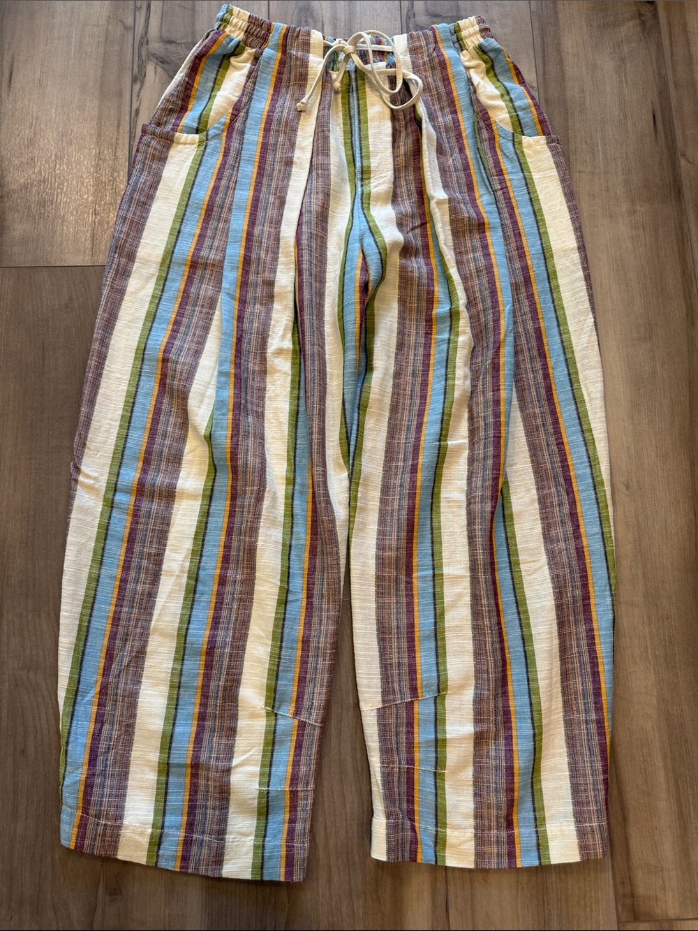 Free People Chambers Stripe Wide Leg Drawstring Pants. New without tags. - Picture 6 of 13